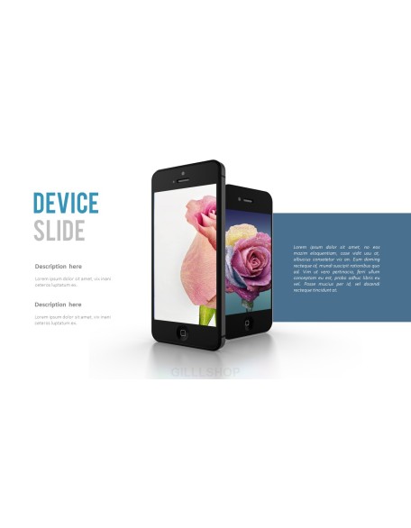 Mockups Device slide PowerPoint Templates