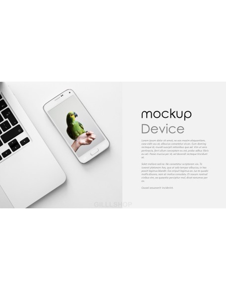 Mockups Device slide PowerPoint Templates