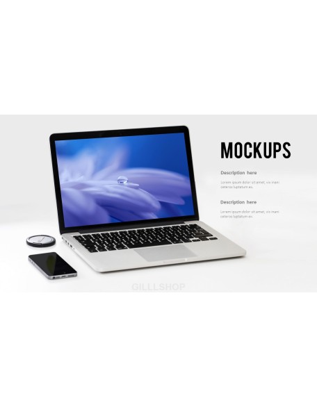 Mockups Device slide PowerPoint Templates