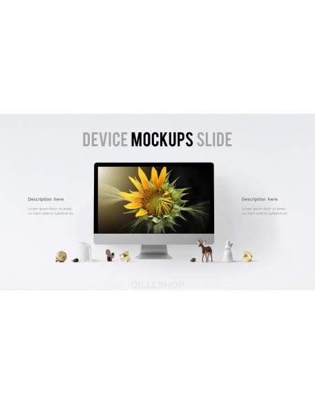 Mockups Device slide PowerPoint Templates