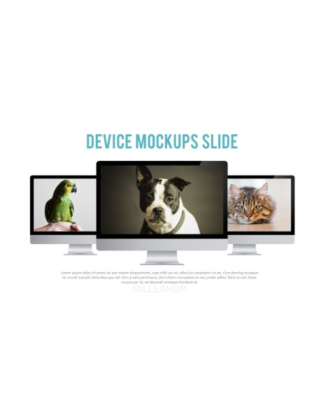 Mockups Device slide PowerPoint Templates