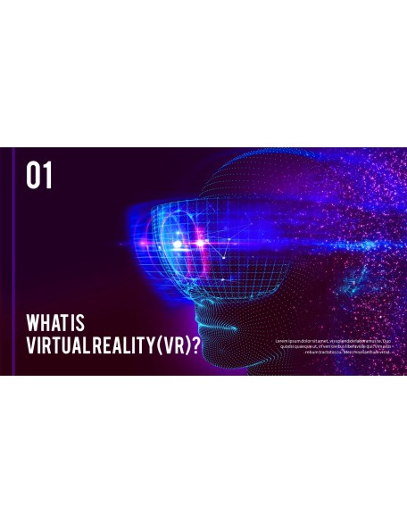 Virtual Reality (VR) Simple PowerPoint Template Design