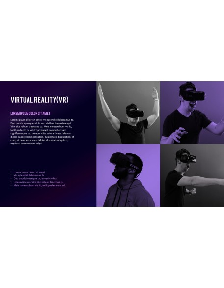 Virtual Reality (VR) Simple PowerPoint Template Design