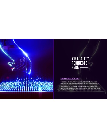 Virtual Reality (VR) Simple PowerPoint Template Design