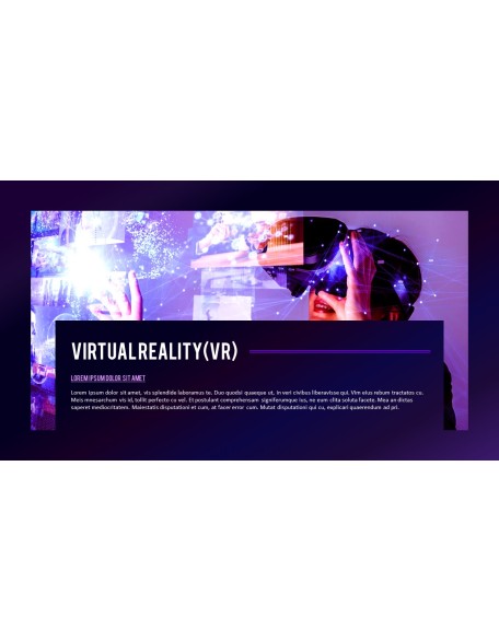 Virtual Reality (VR) Simple PowerPoint Template Design