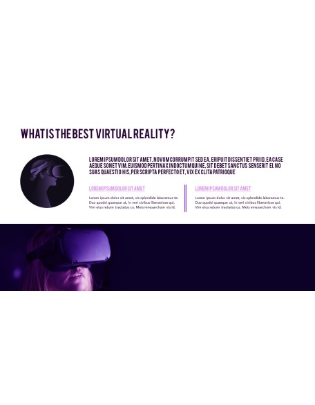 Virtual Reality (VR) Simple PowerPoint Template Design