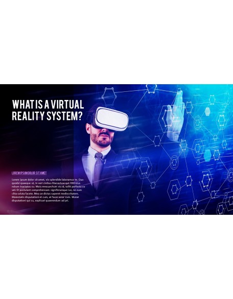 Virtual Reality (VR) Simple PowerPoint Template Design