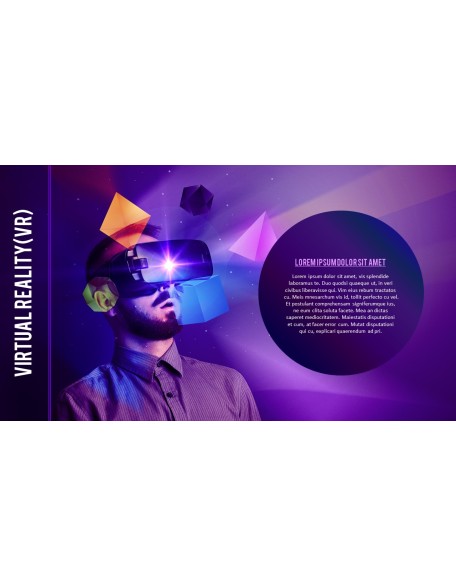 Virtual Reality (VR) Simple PowerPoint Template Design