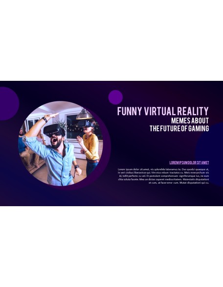 Virtual Reality (VR) Simple PowerPoint Template Design