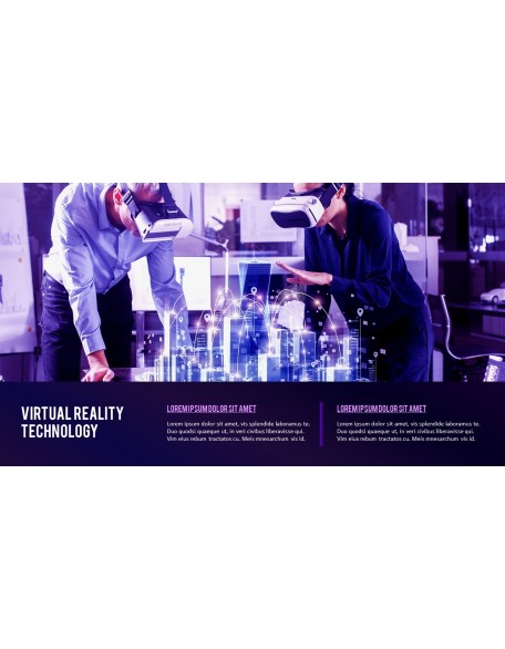 Virtual Reality (VR) Simple PowerPoint Template Design