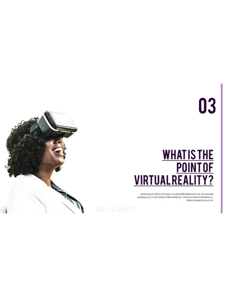 Virtual Reality (VR) Simple PowerPoint Template Design