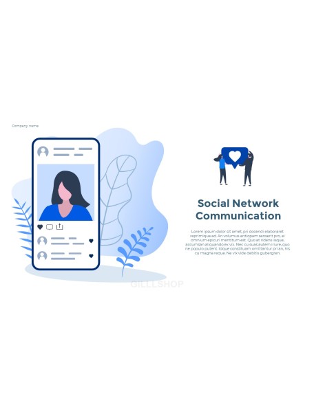 Social Network Communication Modern PPT Templates