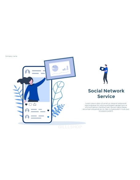 Social Network Communication Modern PPT Templates