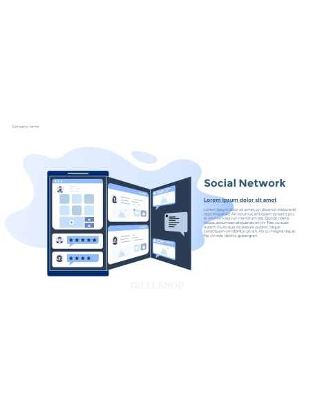 Social Network Communication Modern PPT Templates