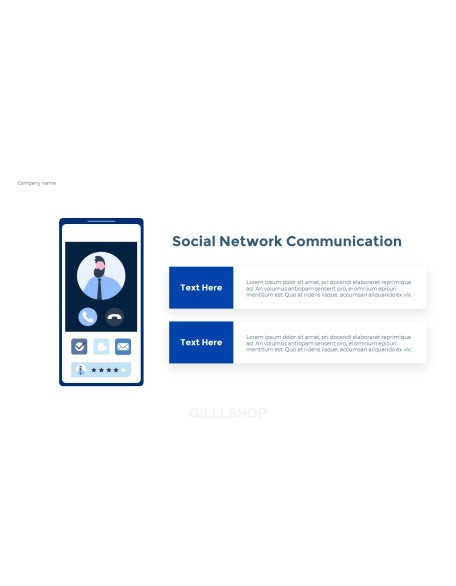 Social Network Communication Modern PPT Templates