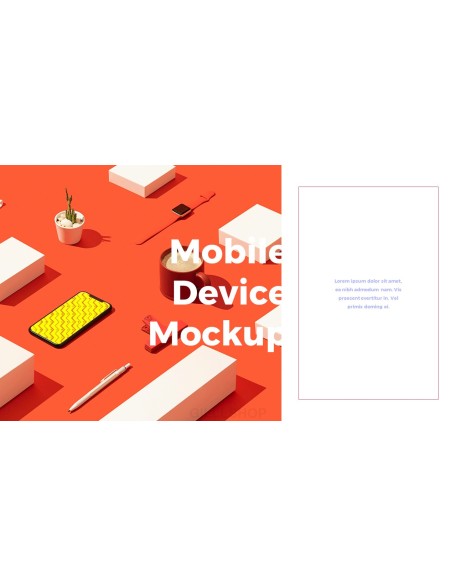 Mobile Wallpaper Mockup Design Proposal PowerPoint Example