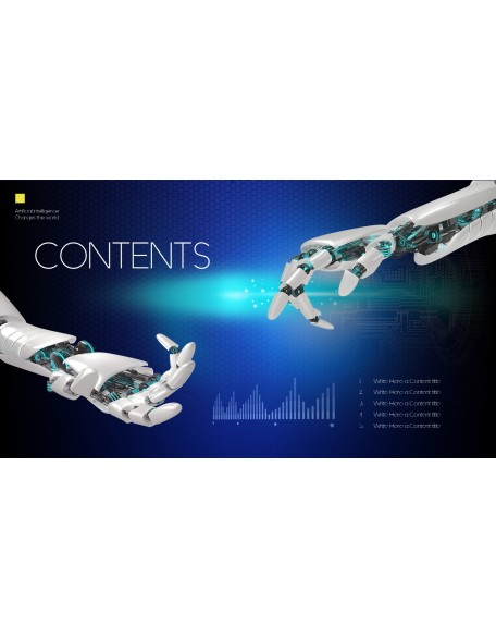 Artificial Intelligence Robotics PPT Backgrounds