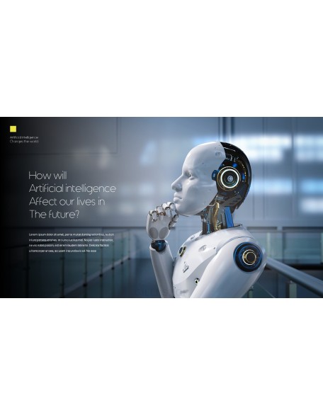 Artificial Intelligence Robotics PPT Backgrounds