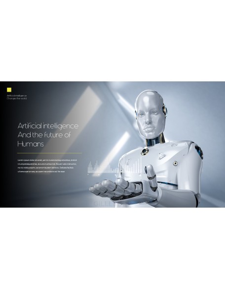 Artificial Intelligence Robotics PPT Backgrounds