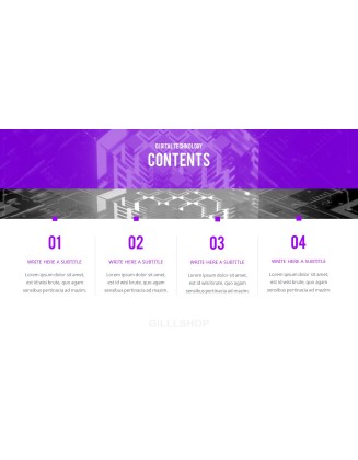 Digital Technology Theme PT Templates