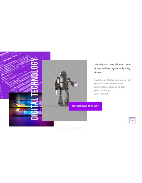 Digital Technology Theme PT Templates