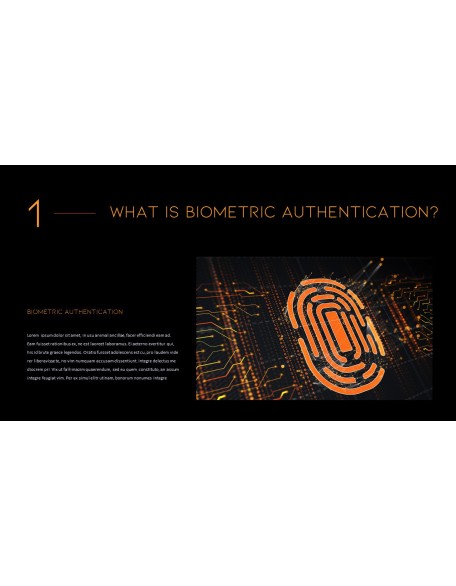 Biometric Authentication PowerPoint Templates for Presentation