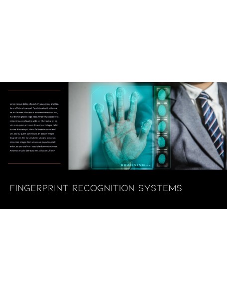 Biometric Authentication PowerPoint Templates for Presentation