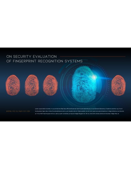 Biometric Authentication PowerPoint Templates for Presentation