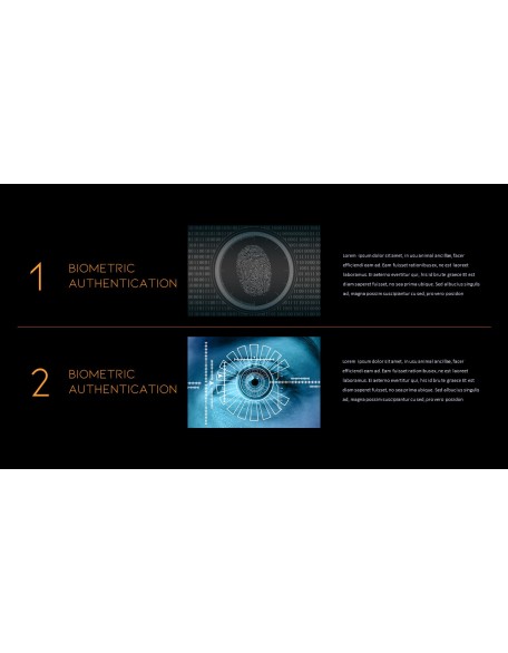 Biometric Authentication PowerPoint Templates for Presentation