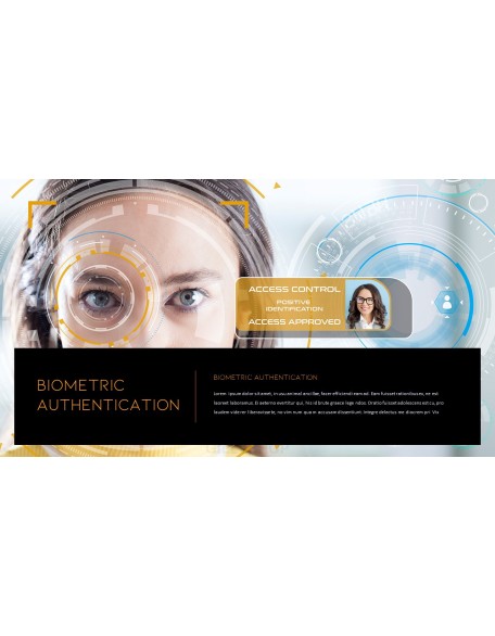 Biometric Authentication PowerPoint Templates for Presentation