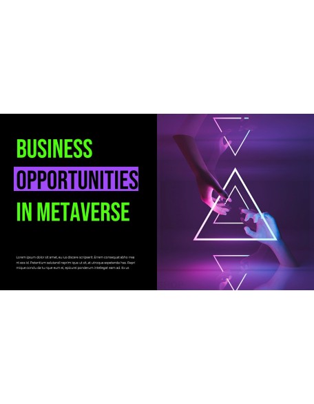 The Business Metaverse history powerpoint template