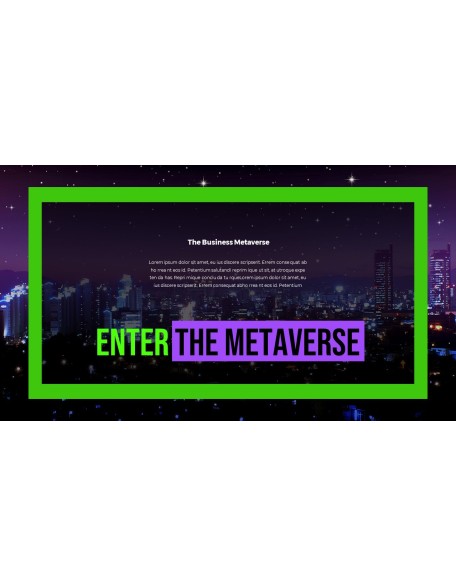 The Business Metaverse history powerpoint template