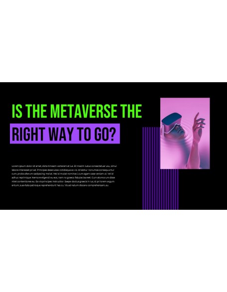 The Business Metaverse history powerpoint template