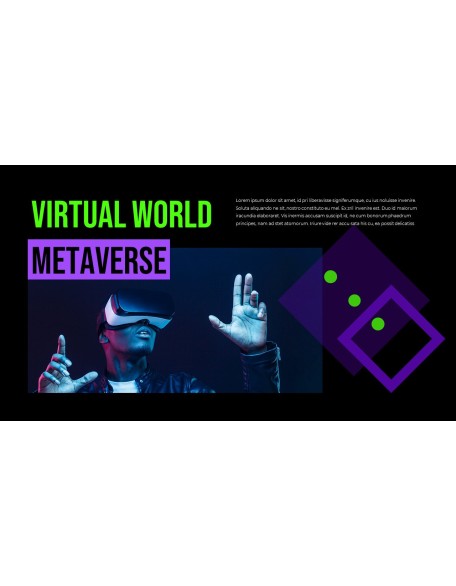 The Business Metaverse history powerpoint template