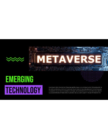 The Business Metaverse history powerpoint template