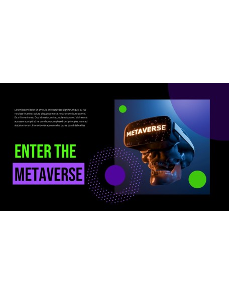 The Business Metaverse history powerpoint template