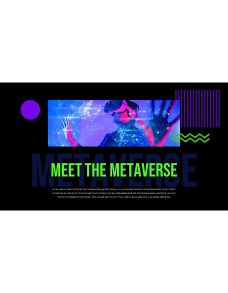 The Business Metaverse history powerpoint template