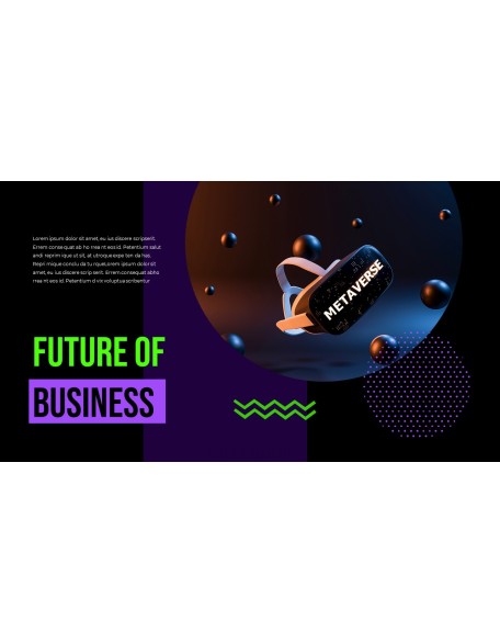 The Business Metaverse history powerpoint template