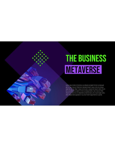 The Business Metaverse history powerpoint template