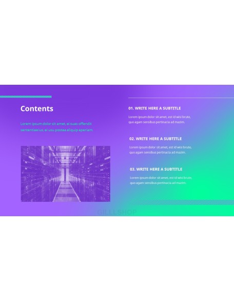 Digital Futurism business presentation template