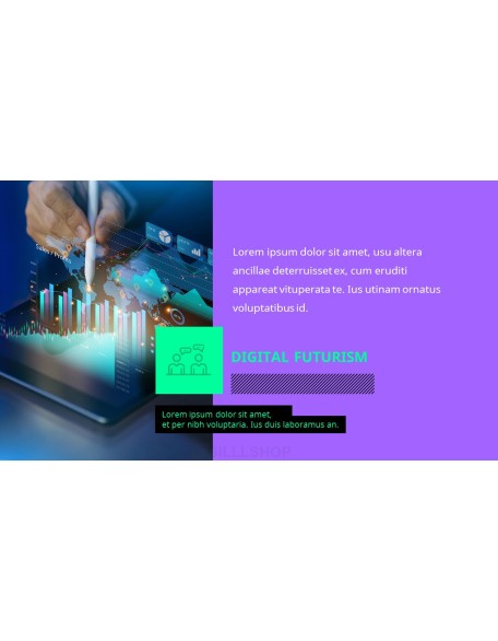 Digital Futurism business presentation template