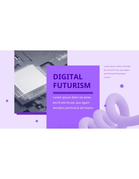 Digital Futurism business presentation template