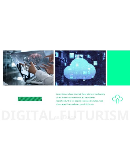 Digital Futurism business presentation template