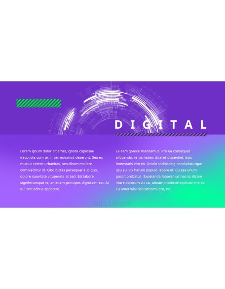 Digital Futurism business presentation template