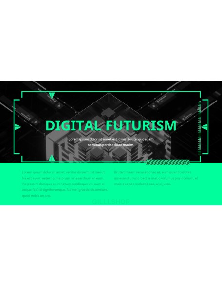 Digital Futurism business presentation template