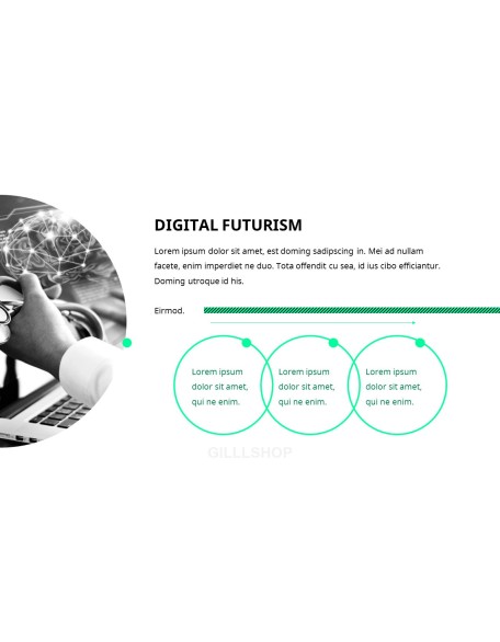 Digital Futurism business presentation template