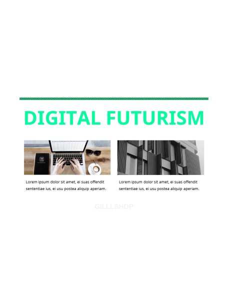 Digital Futurism business presentation template