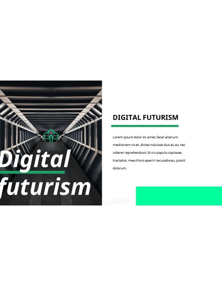 Digital Futurism business presentation template