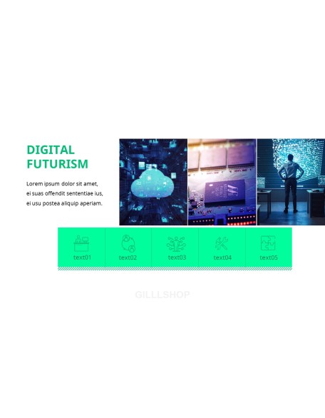 Digital Futurism business presentation template