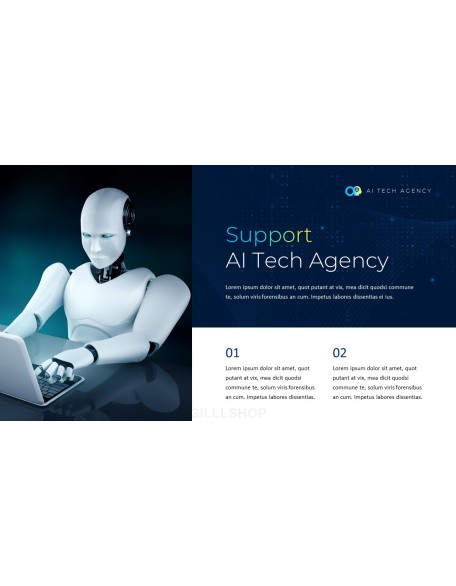 AI TECH Agency Business plan PPT Download